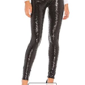 Commando Shimmering Black Sequin Leggings